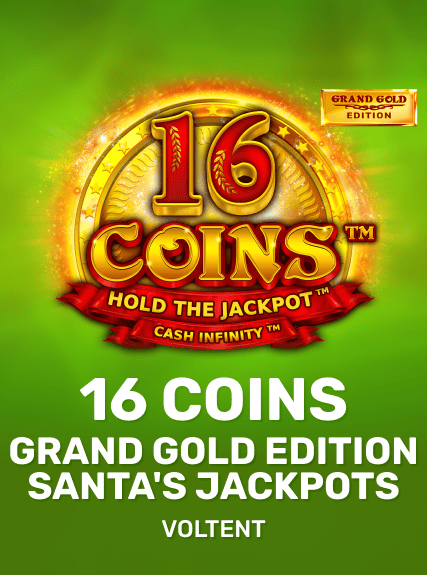 16 Coins Grand Gold Edition Santa's Jackpots - VoltEnt